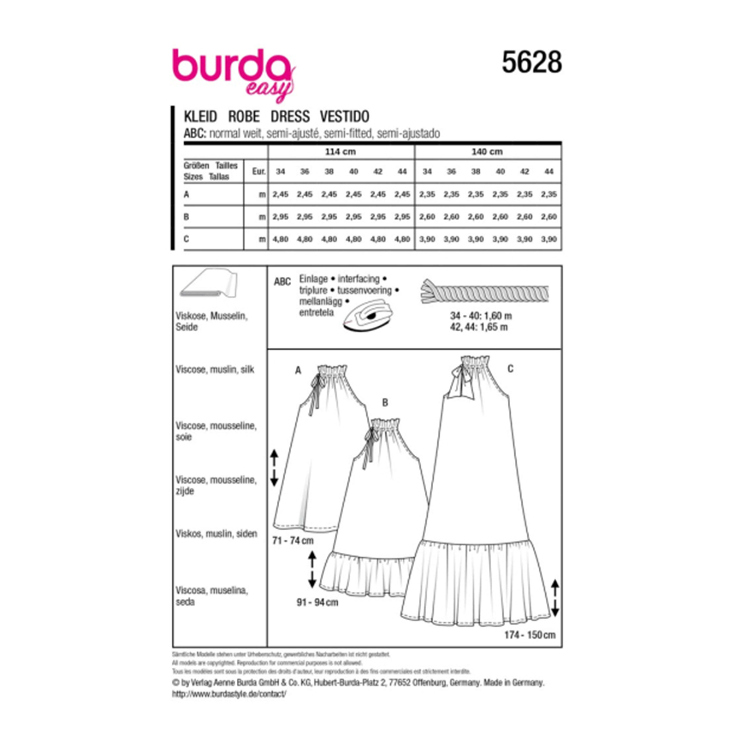 Cartamodello Burda Super Easy Abito Estivo Image