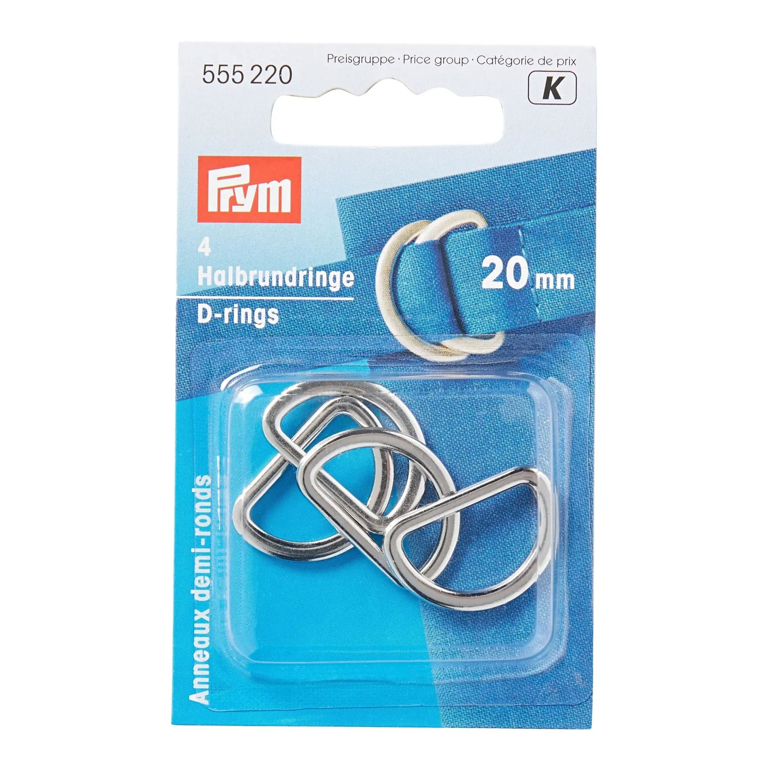 Anelli Semicircolari Argento 20 mm Prym Image