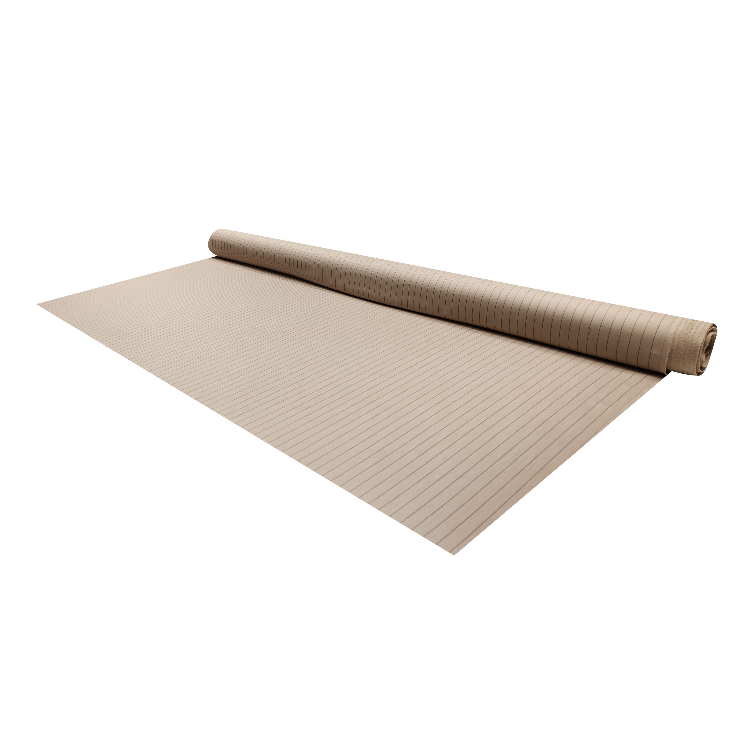 Tessuto Elasticizzato Gessato Lino Beige