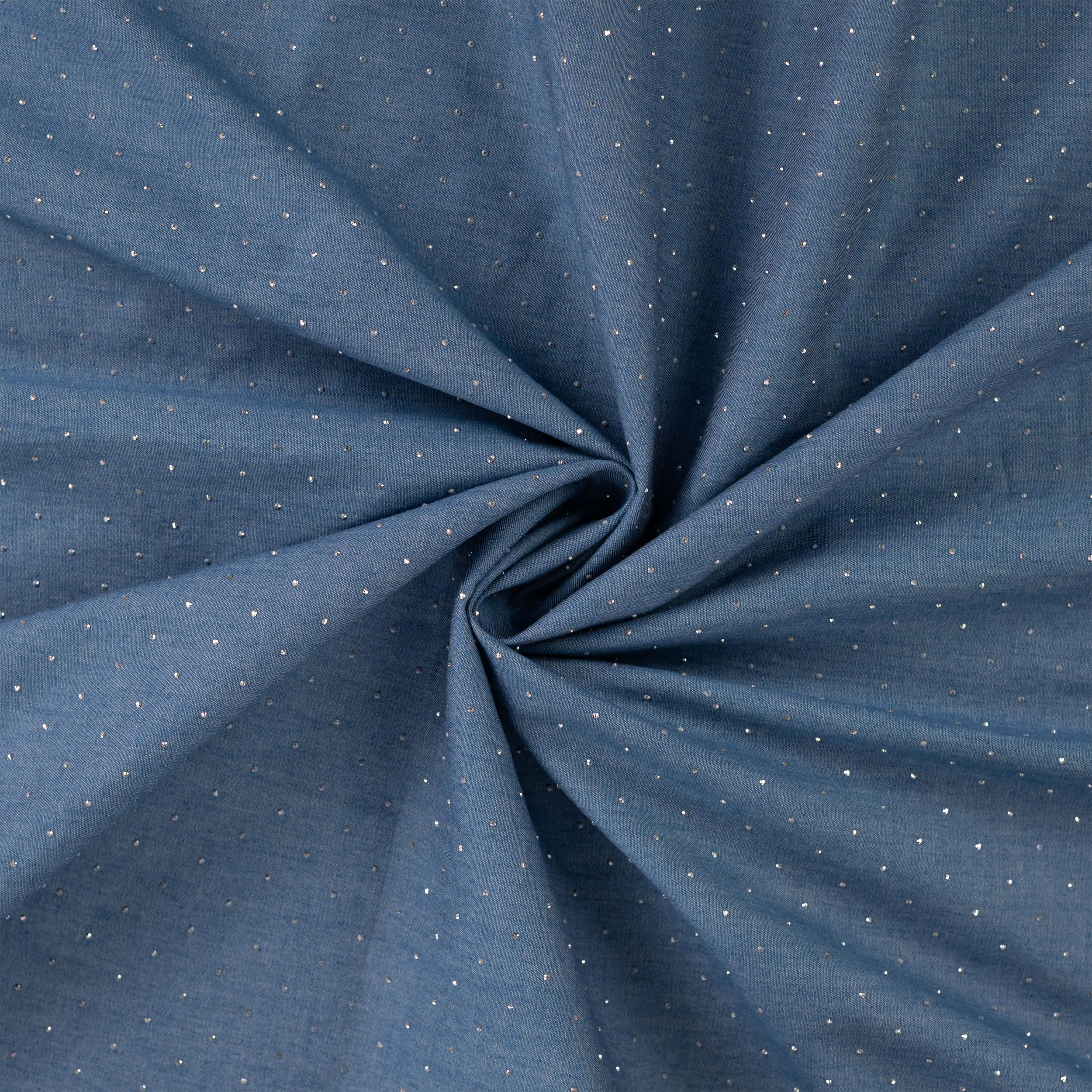 Jeans di Cotone Lavaggio Medio con Strass Image