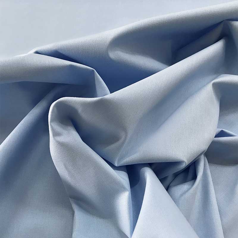 Lenzuola in cotone azzurro lux