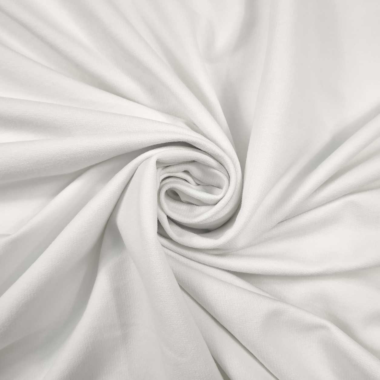 tessuto felpa estiva cotone special bianco