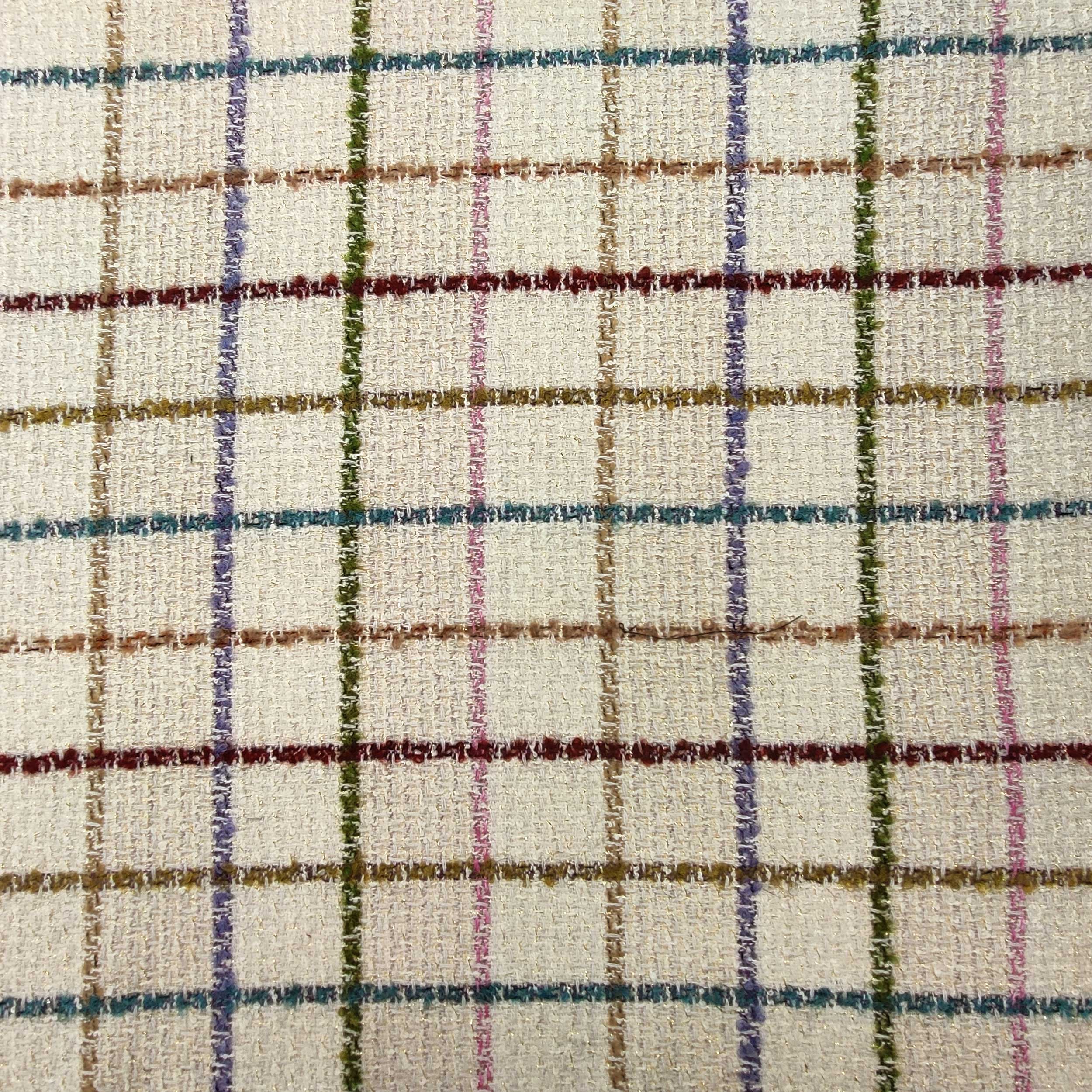 Tessuto Tweed Lana Cachemire Alta Moda