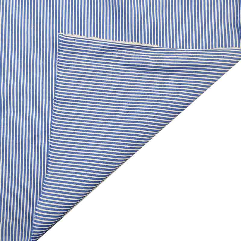 Tessuto per Camiceria Righe Bluette
