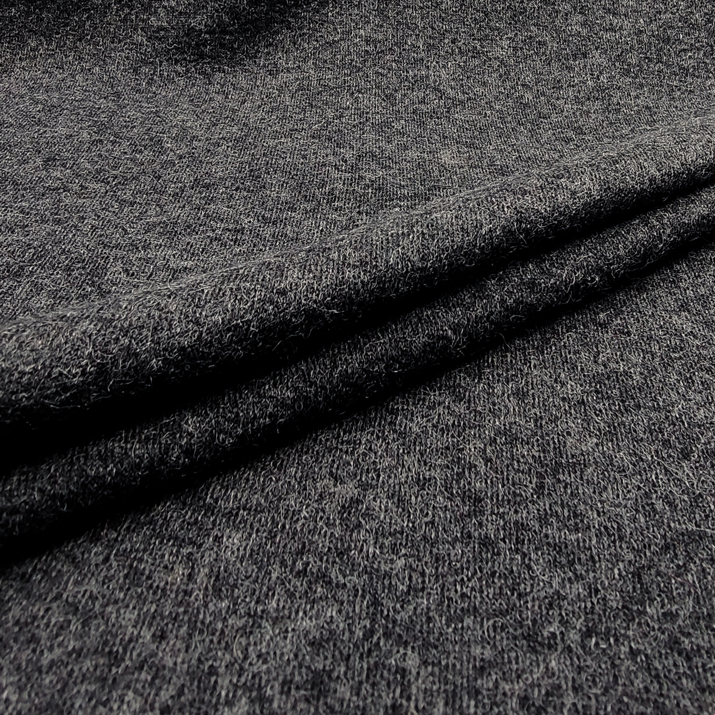 tessuto maglia grigio scuro