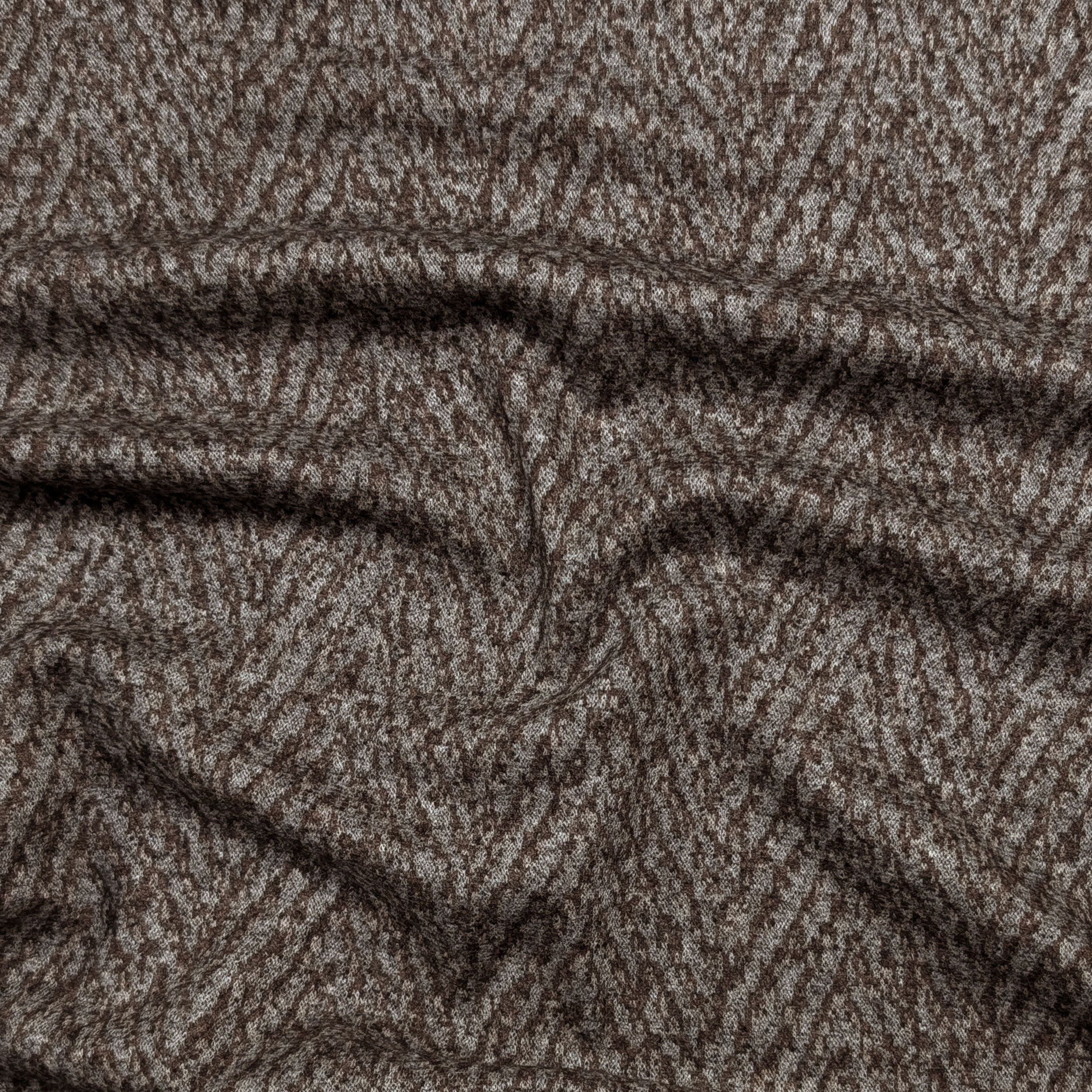 Cotone Fantasia Astratta Grigio e Marrone Image