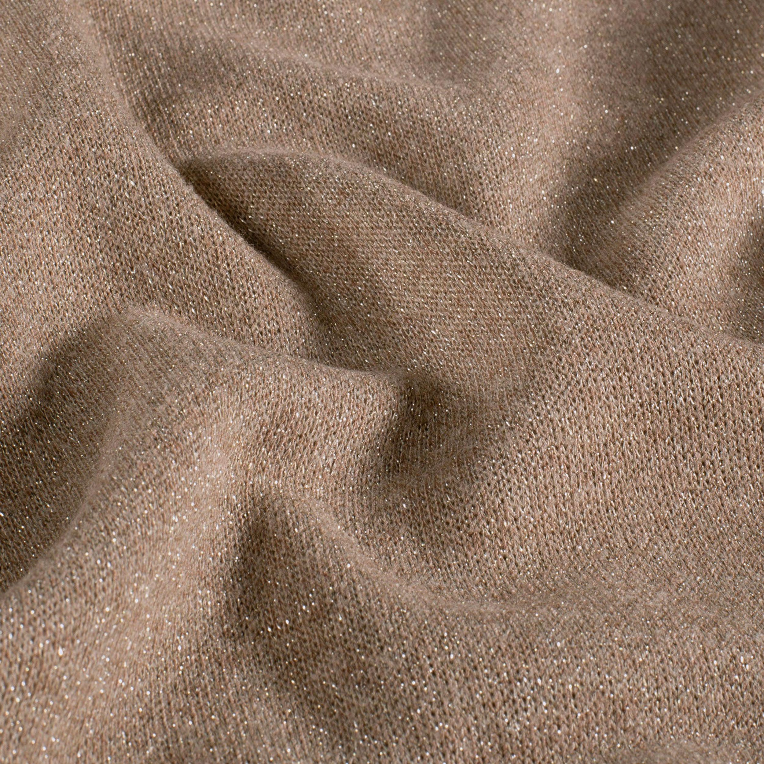 Maglia Mano Cashmere Beige Scuro Lurex Image