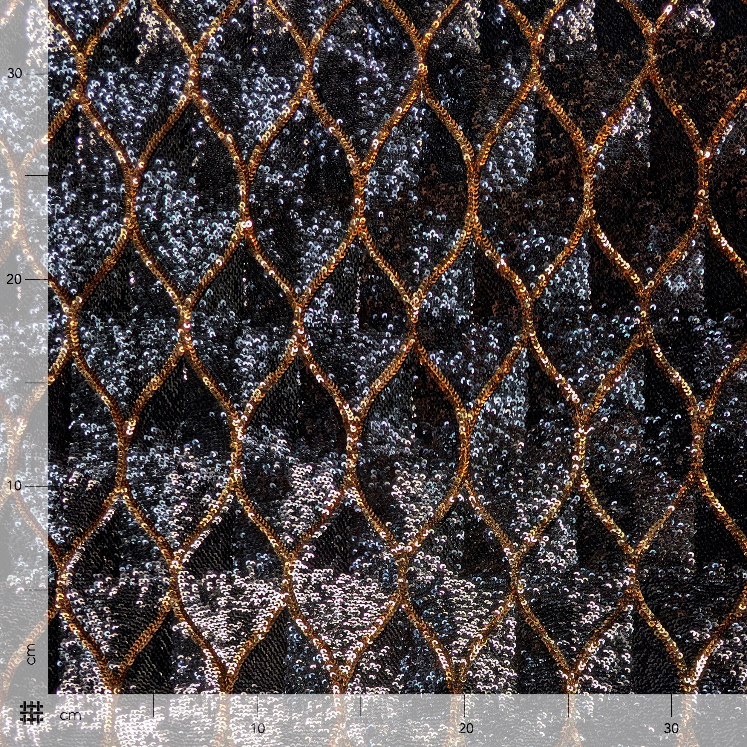 Paillettes Alta Moda Nero e Oro Image