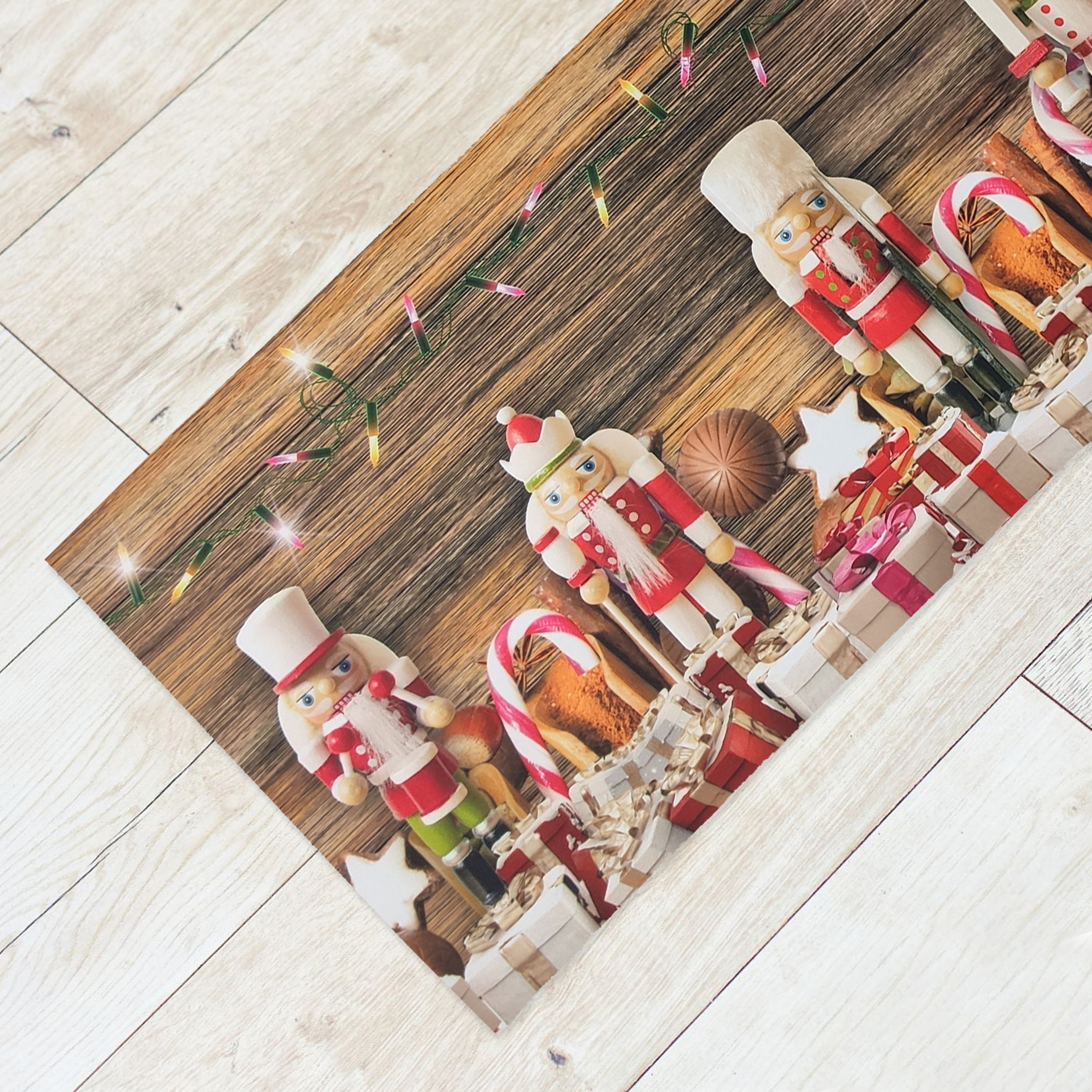 Passatoia Opty antiscivolo beige e verde, 57x280 cm | Leroy Merlin
