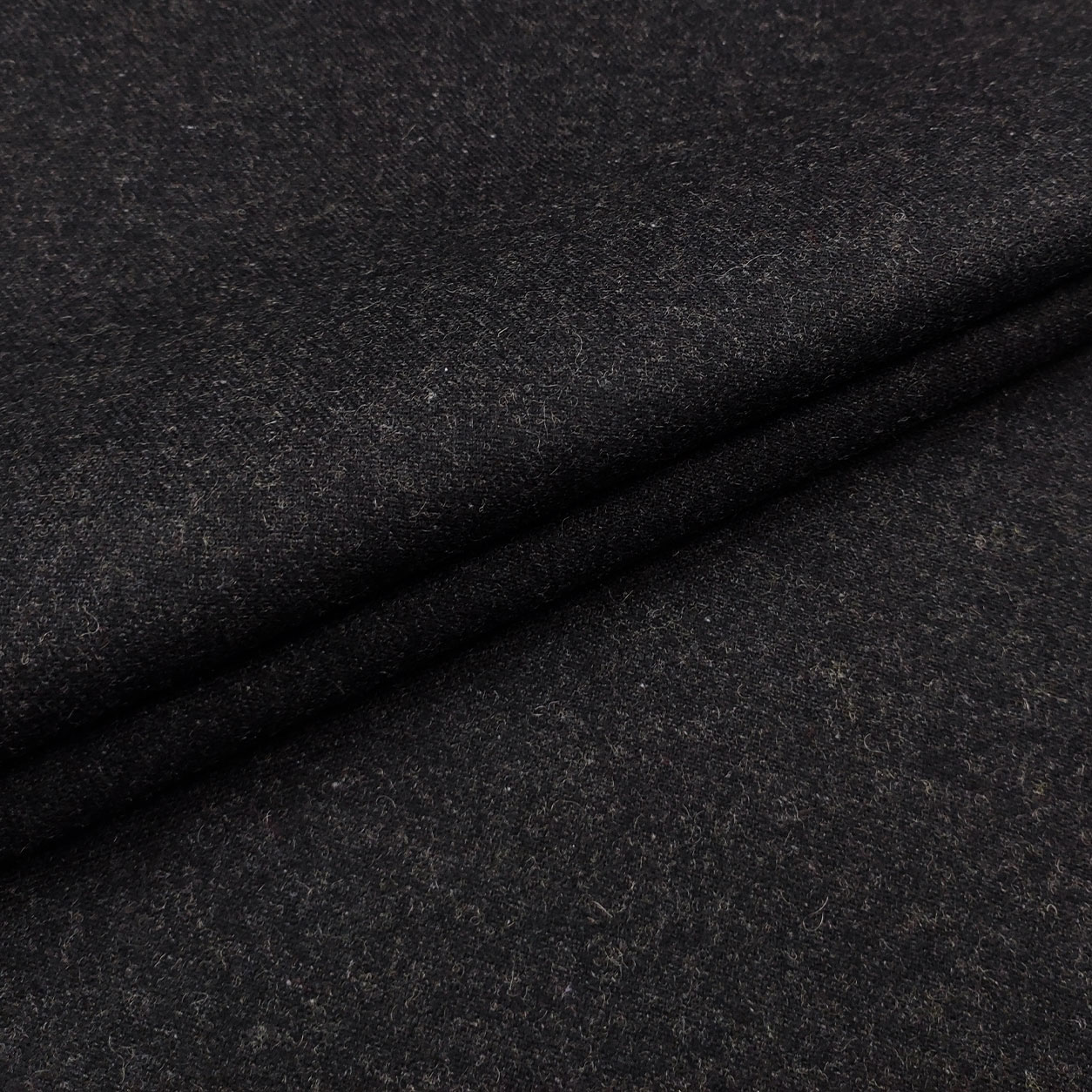 Tessuto pantaloni misto lana nero