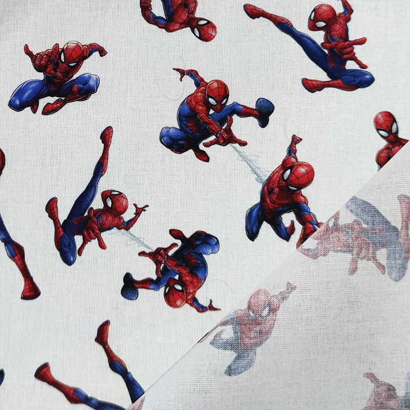 Tessuto Cotone Marvel Spiderman Grande
