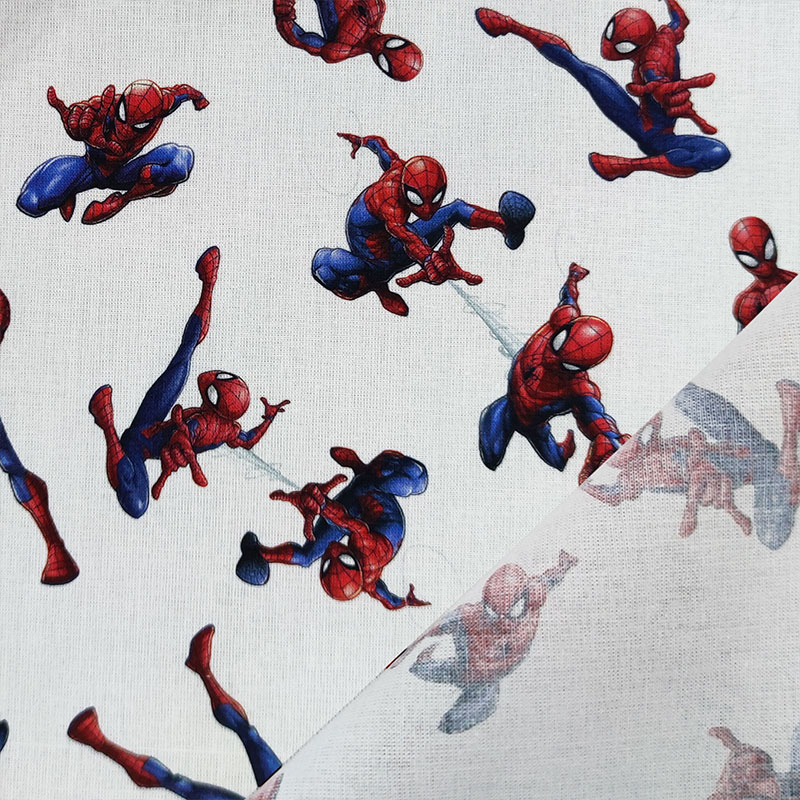 Leggero tessuto di cotone spiderman grande