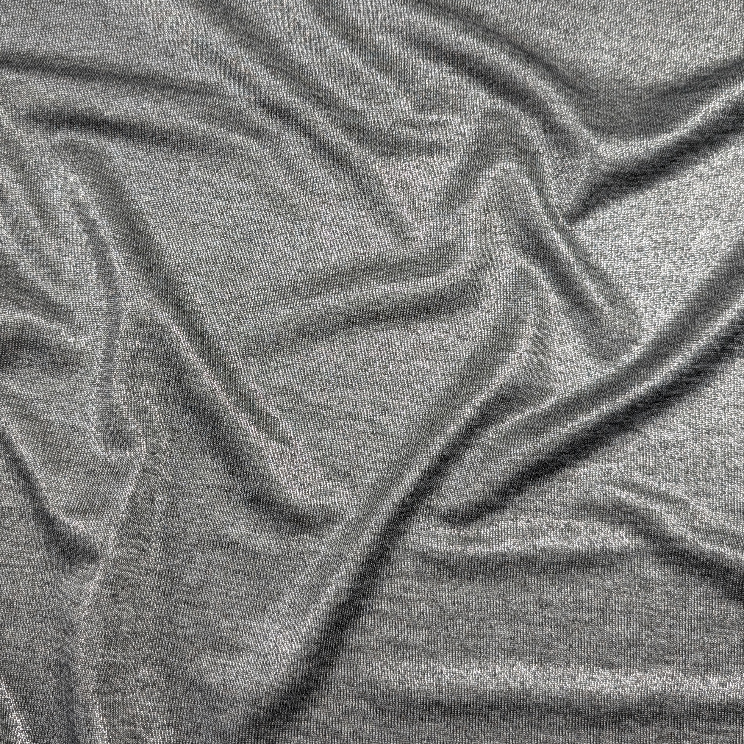 Jersey Grigio Spalmato Lurex Argento Image
