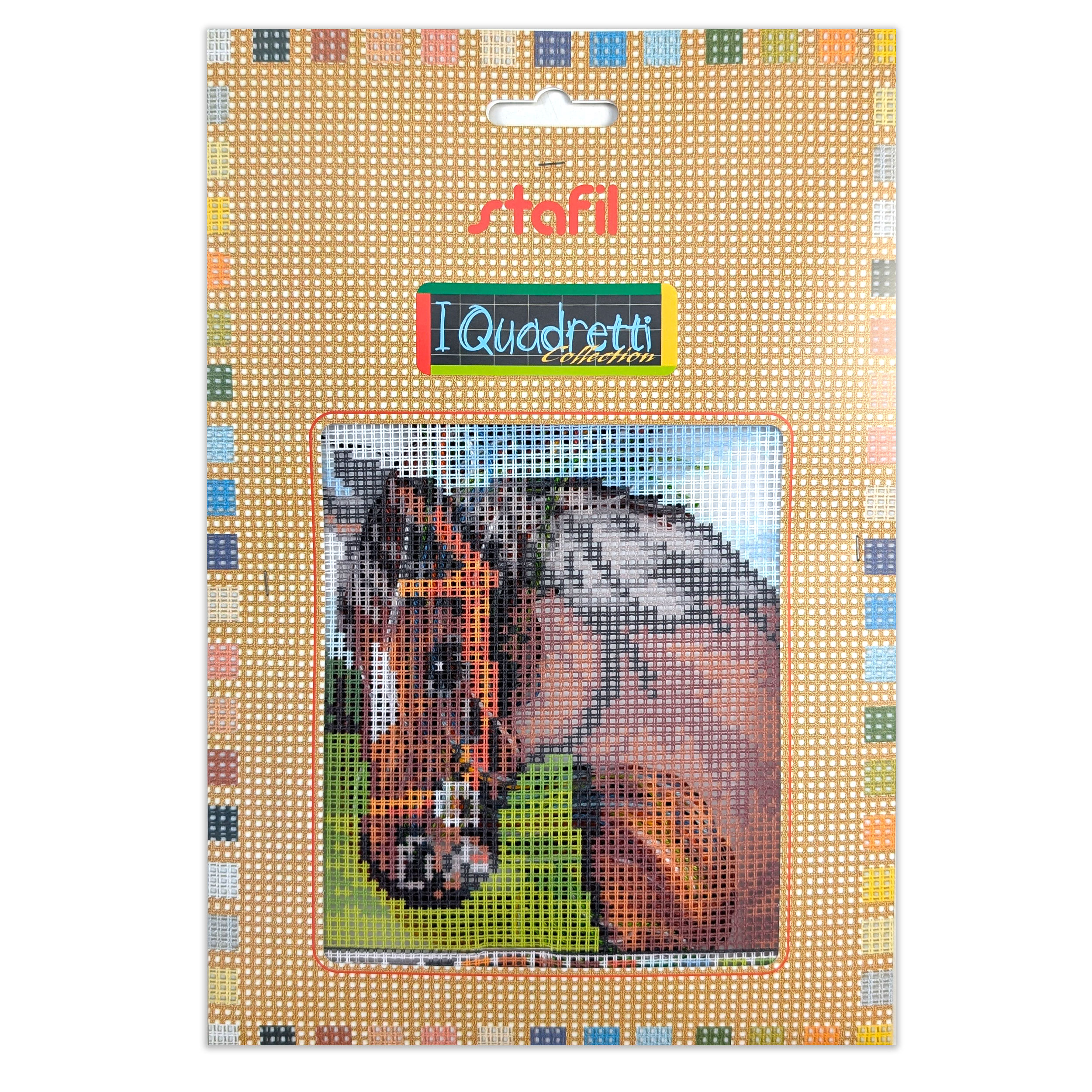 Set Mezzo Punto Croce "i Quadretti" Cavallo Image