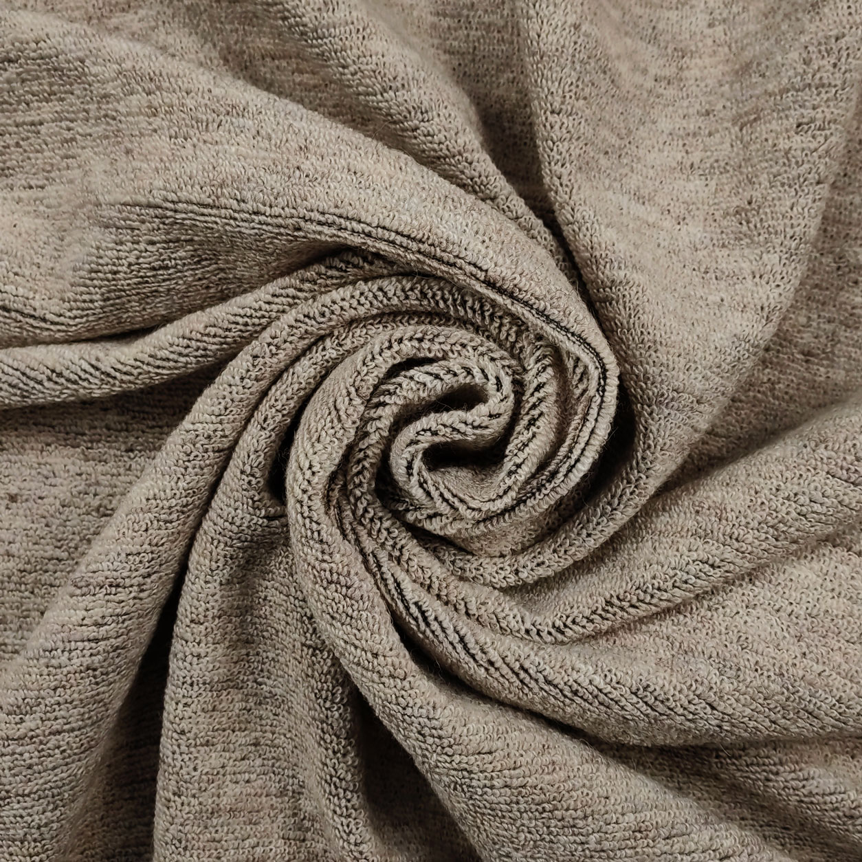 maglia misto cotone beige
