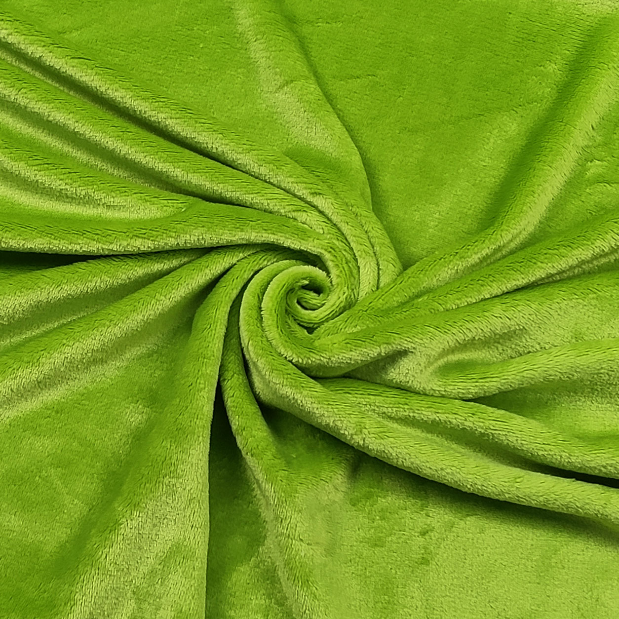 tessuto in pile verde