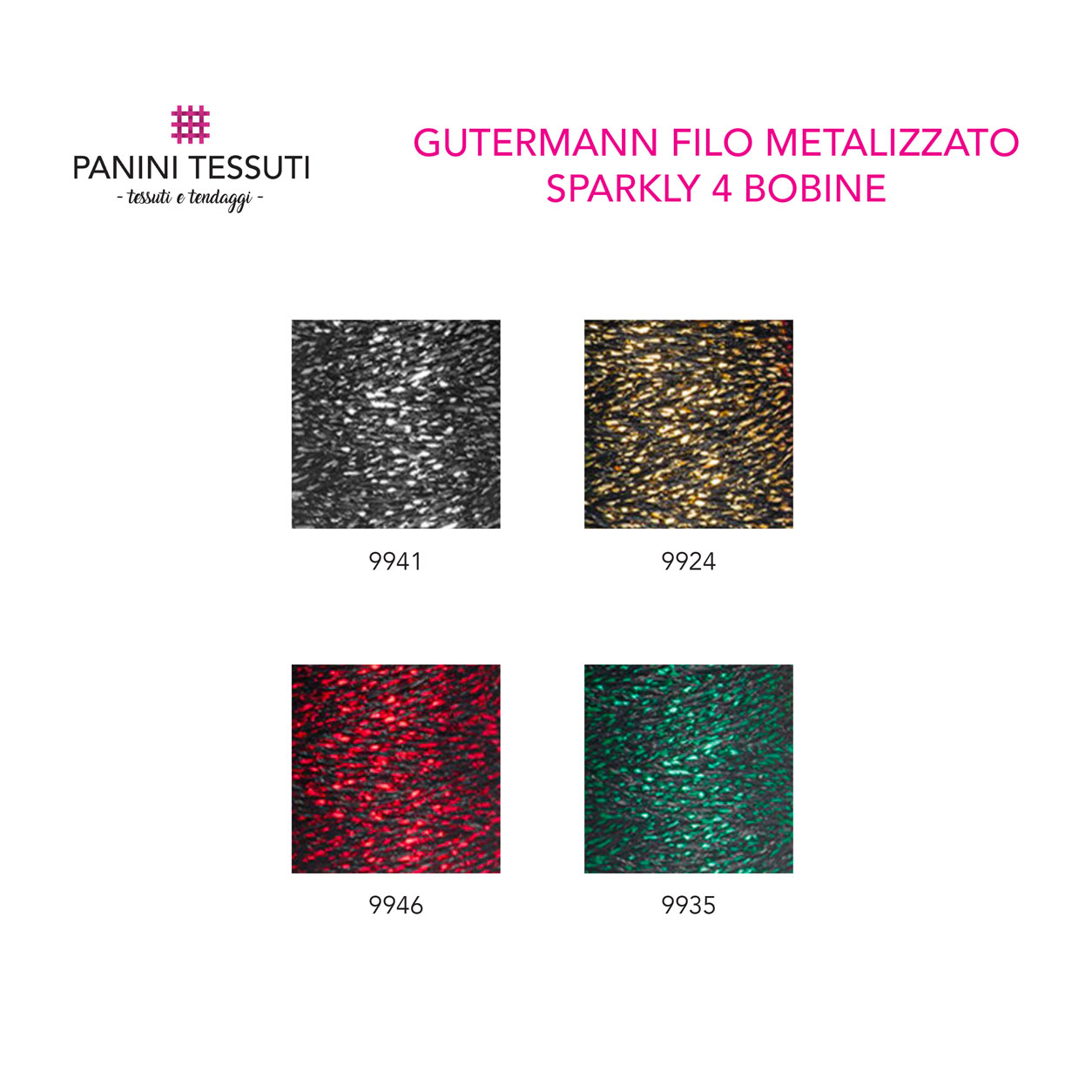 gutermann 4 fili metallizzato 100 m SHP