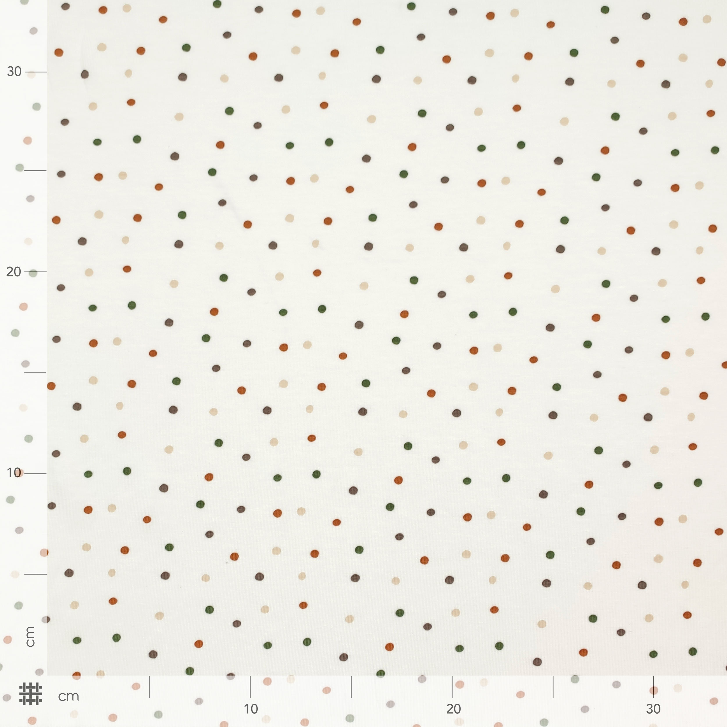 Jersey di Cotone Pois Multicolor