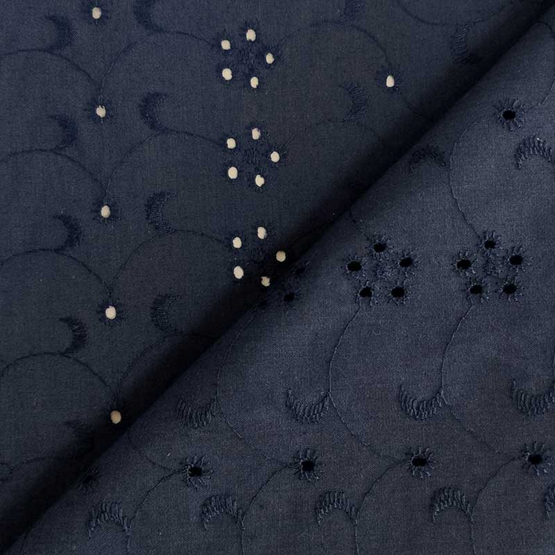 Tessuto Sangallo Tinta Unita Fantasia Sole Luna Fiori 