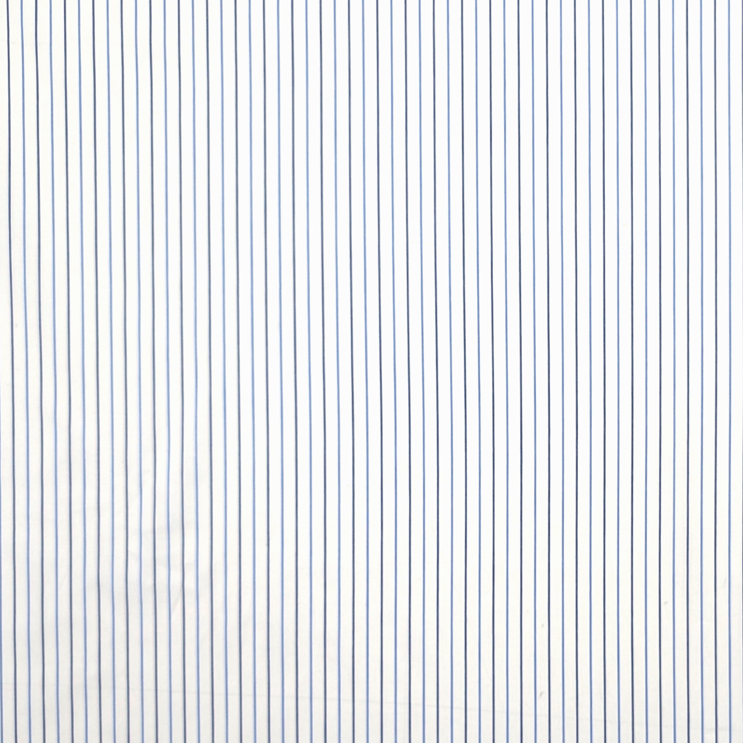 Cotone per Camiceria Righe Sottili Toni Blu Image
