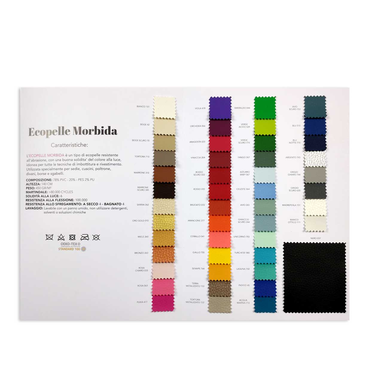 Cartella Colore Ecopelle Morbida