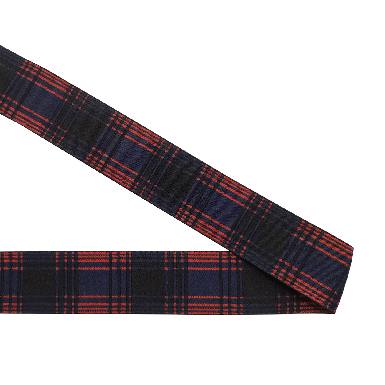 nastro elasticizzato tartan blu