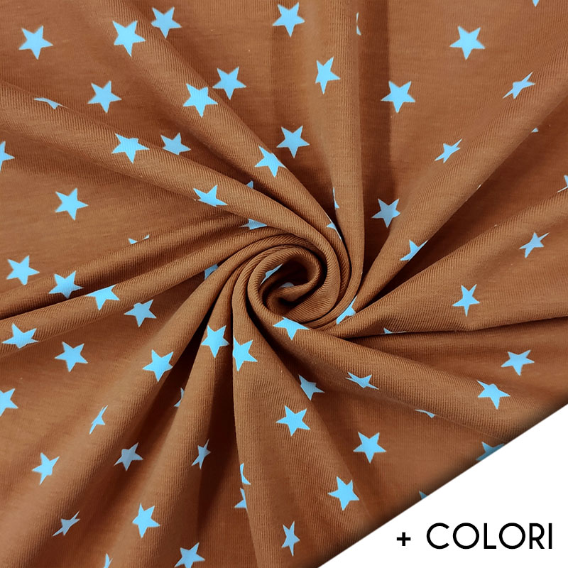 Tessuto Jersey Stelline