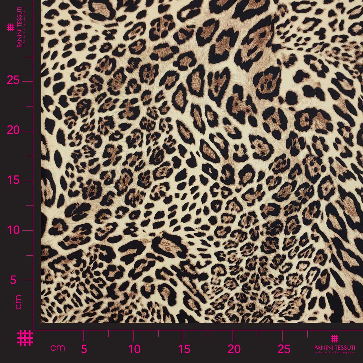 tessuto cotone leopardato