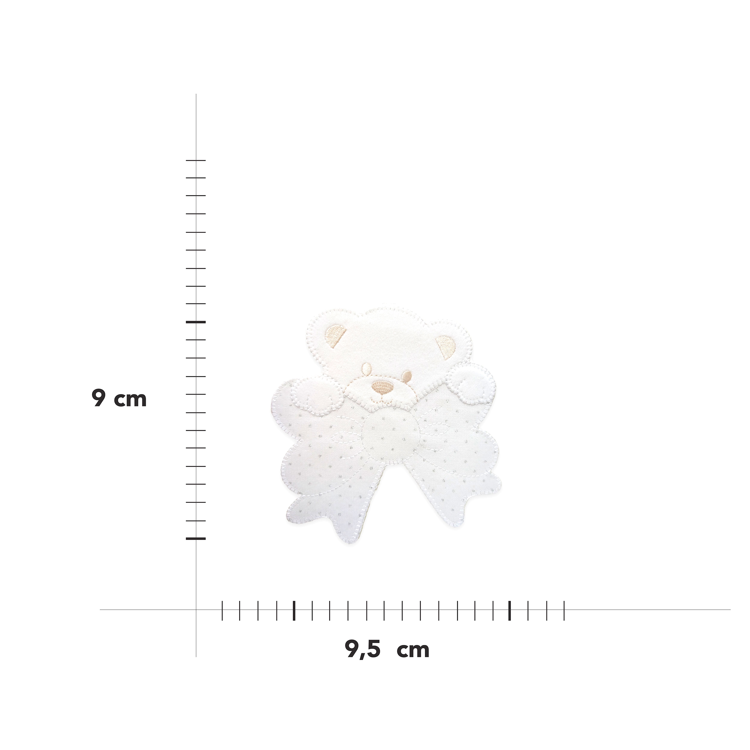 Applicazione Media Orsetto con Fiocco Strass Image