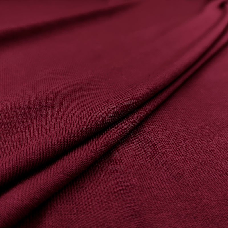 Jersey Morbidino di Viscosa Bordeaux