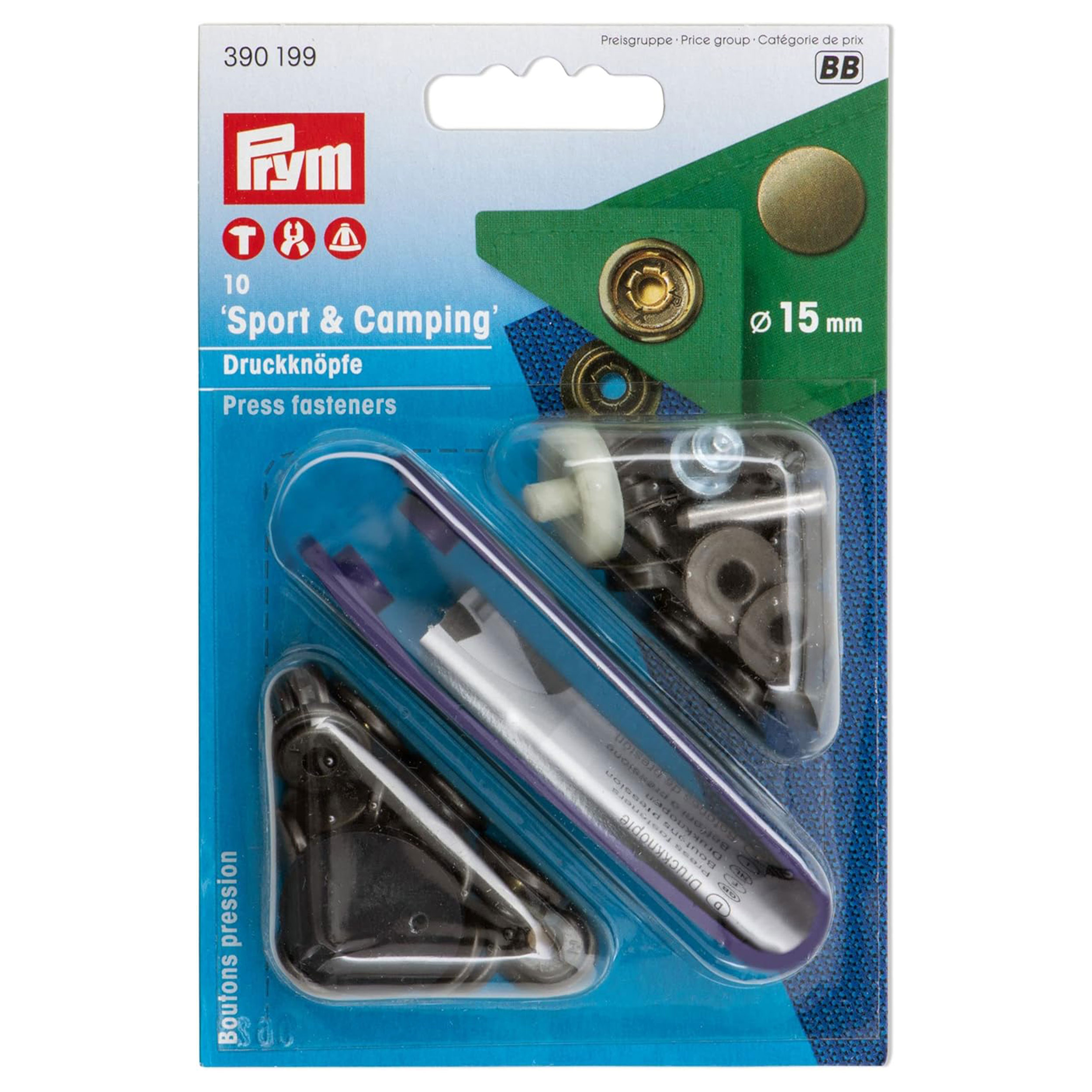Bottoni a Pressione Prym 15 mm Ottone Nichelato