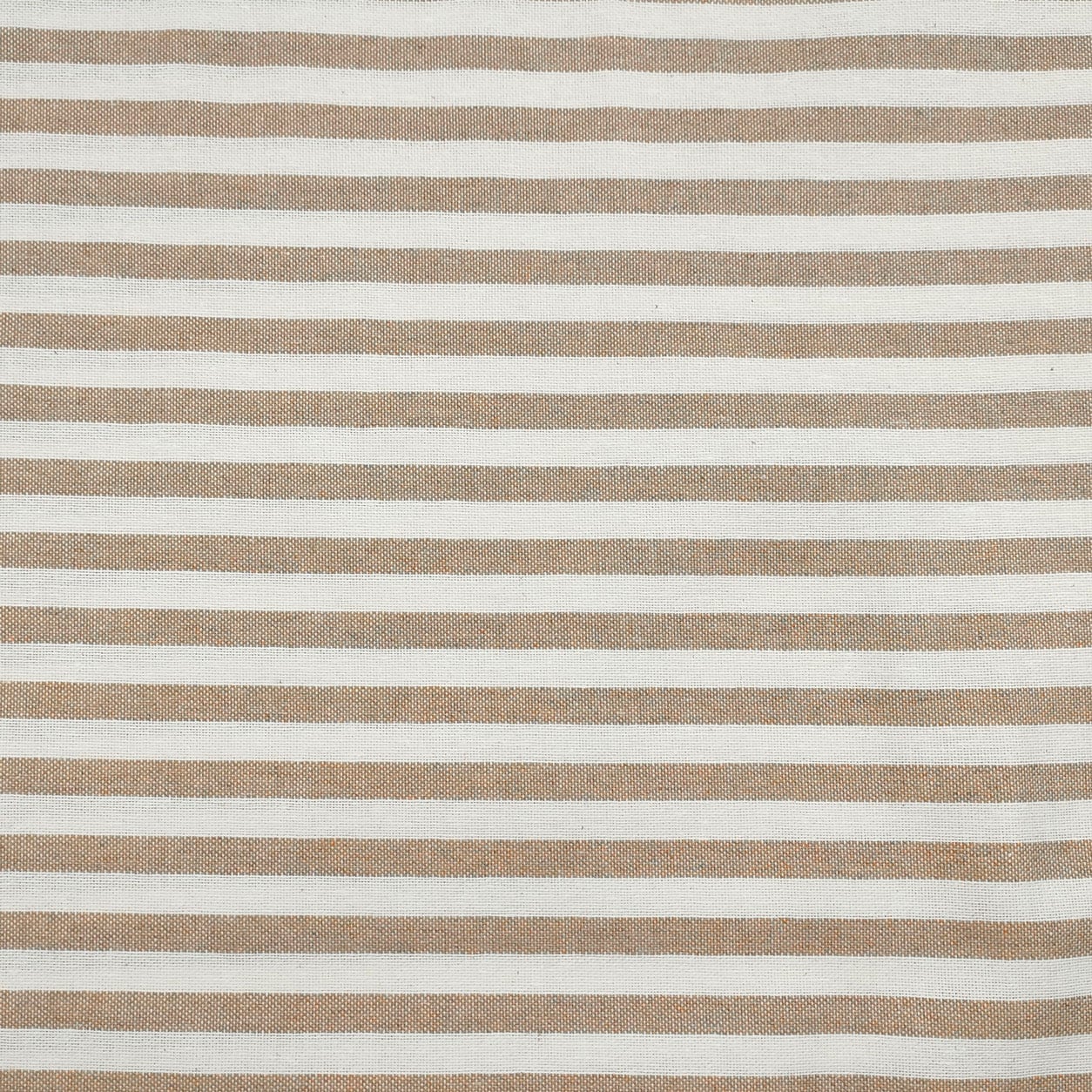 Tessuto Panama Tinto In Filo a Righe Beige H 140 cm  Image
