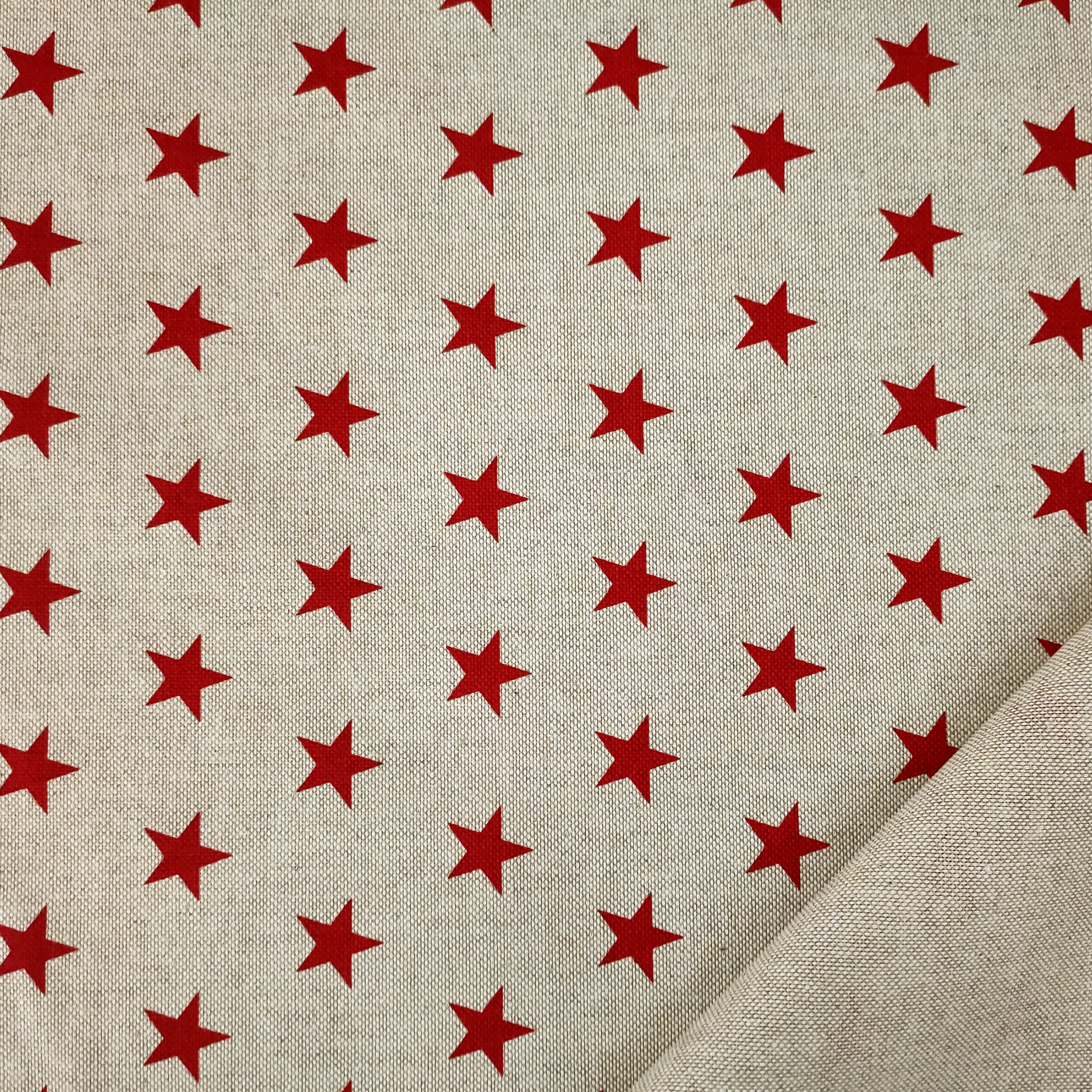 Misto cotone stelle rosse