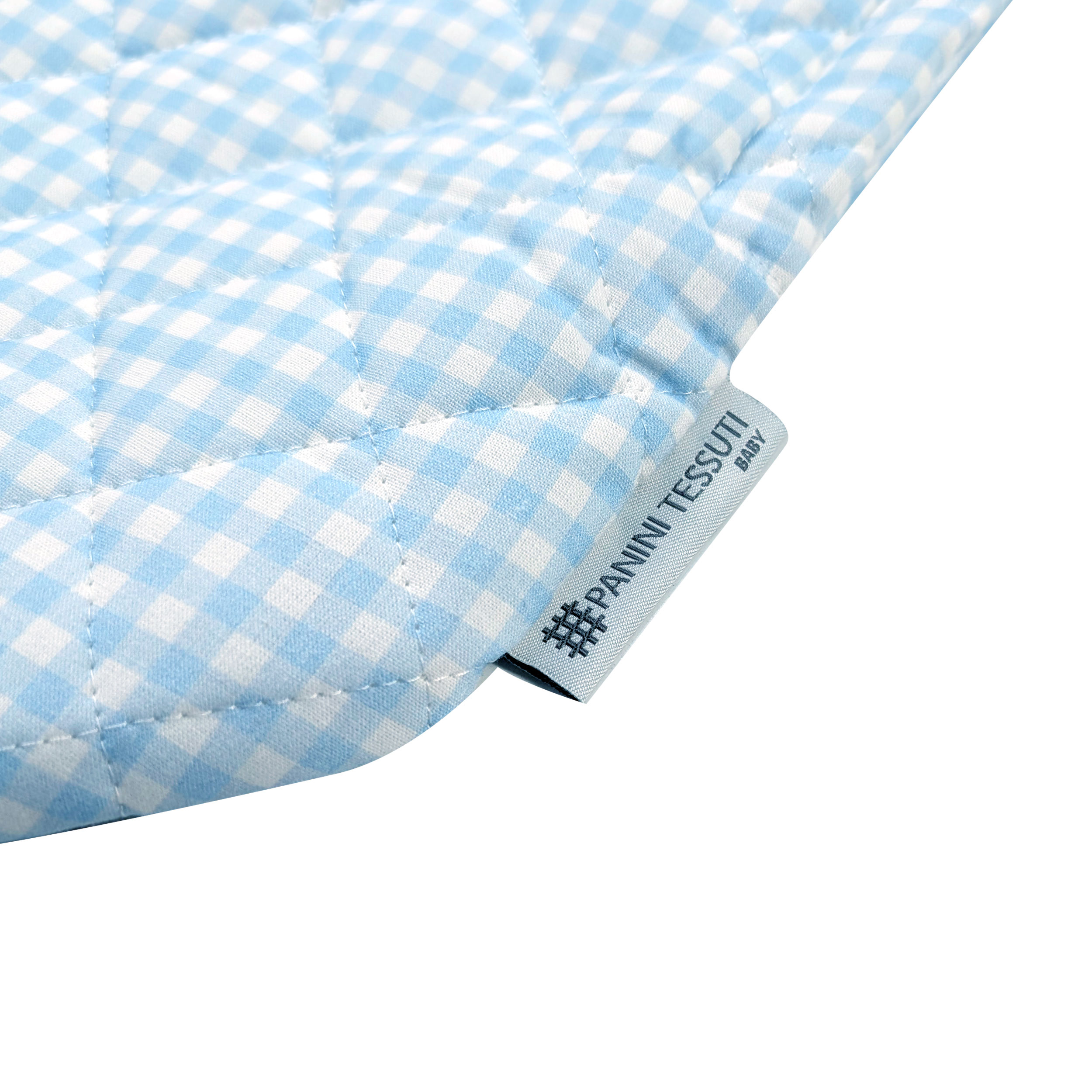 Sacco Nanna Sagomato per Brandine Quadretti Azzurro Image