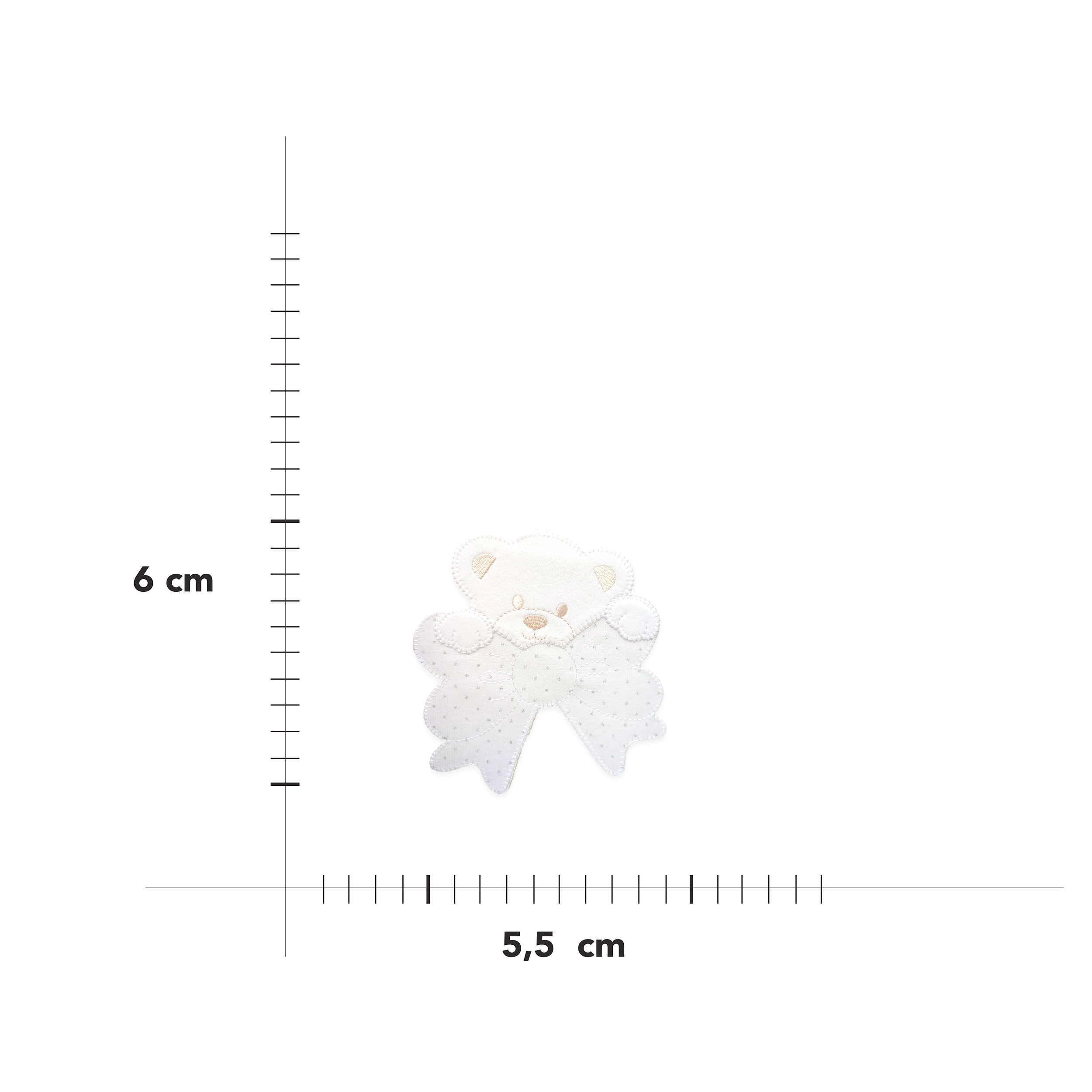 Applicazione Piccola Orsetto con Fiocco Strass Image