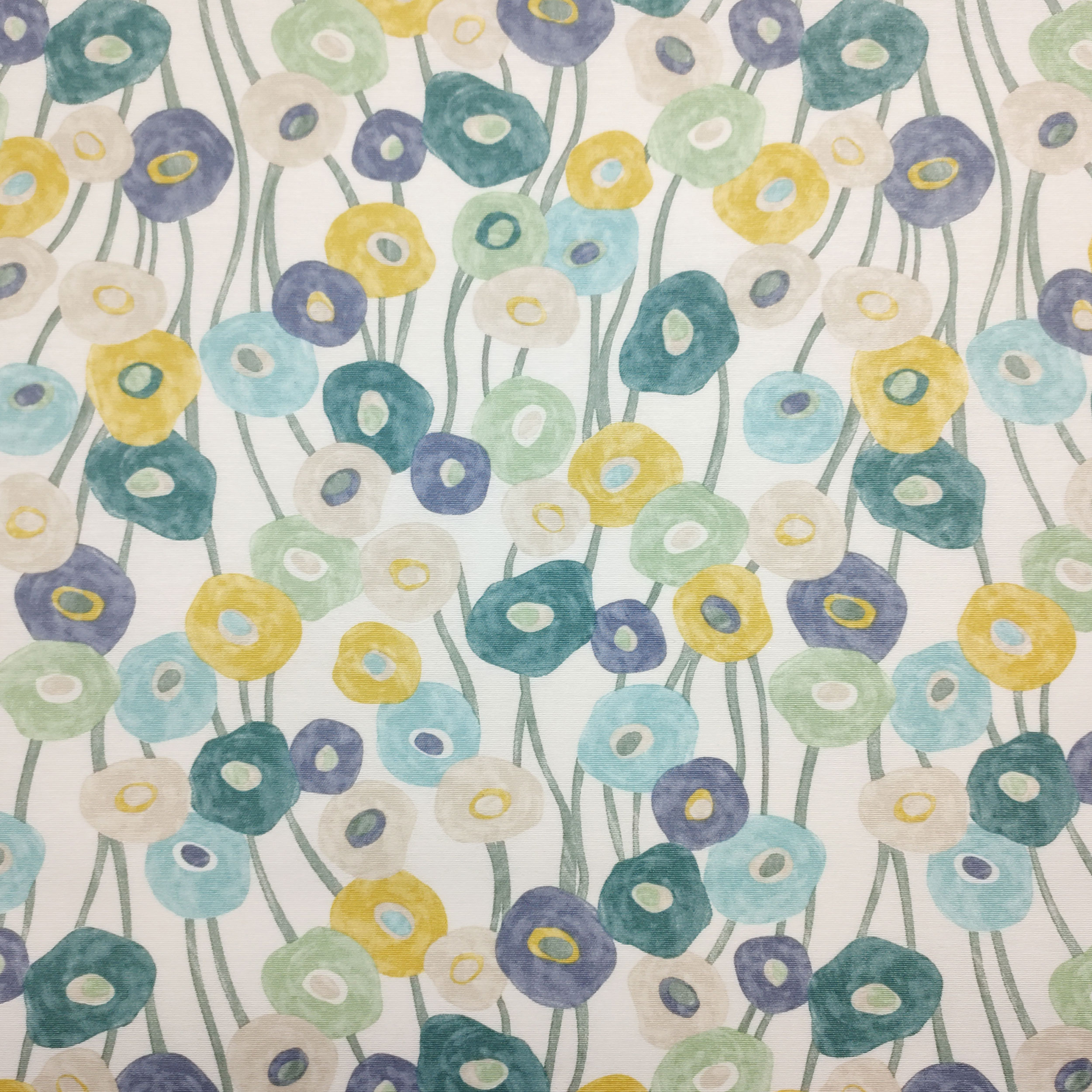 Tessuto per Tovaglia Resinata Fiori Dipinti