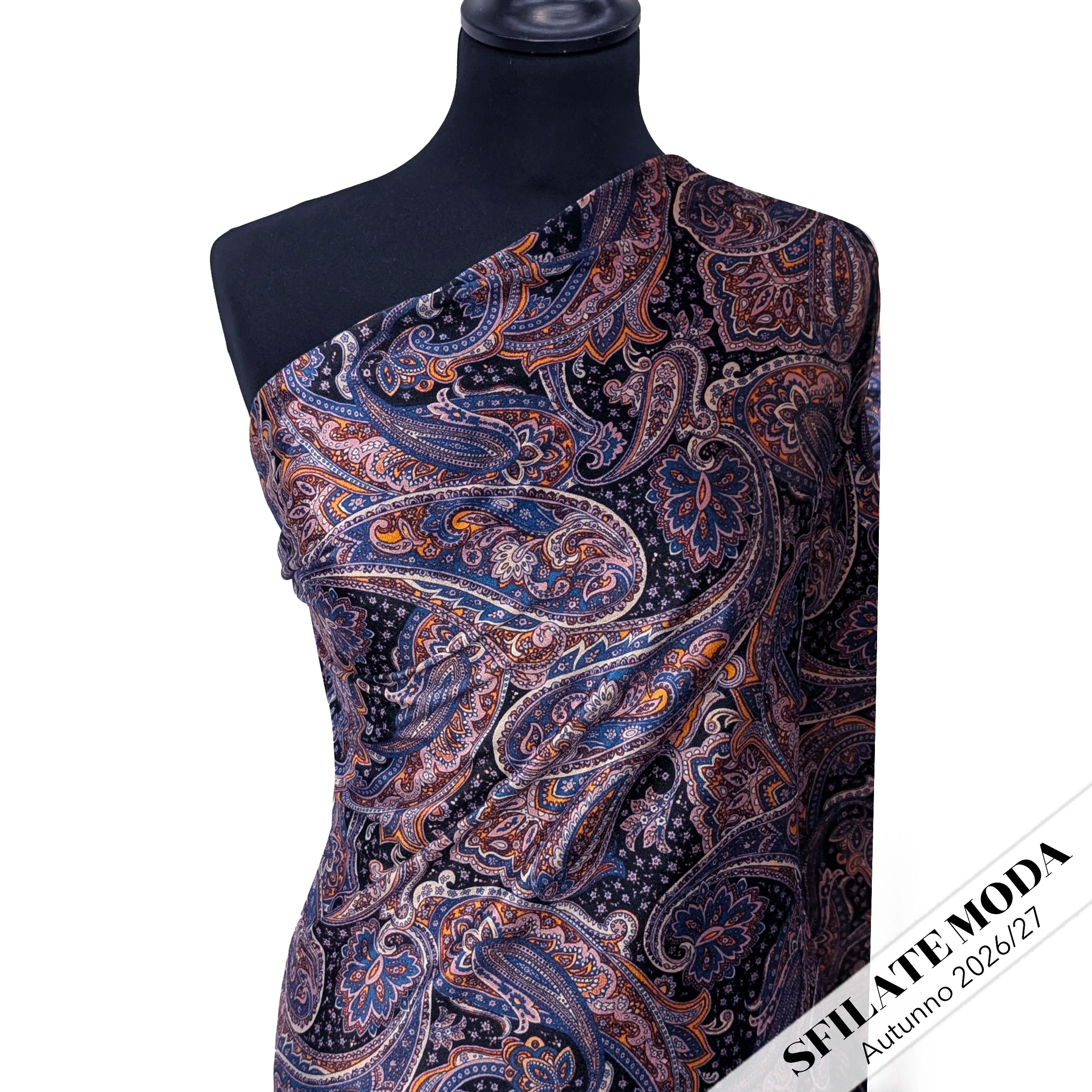 Vellutina Setata Moda Fantasia Cachemire Viola Image