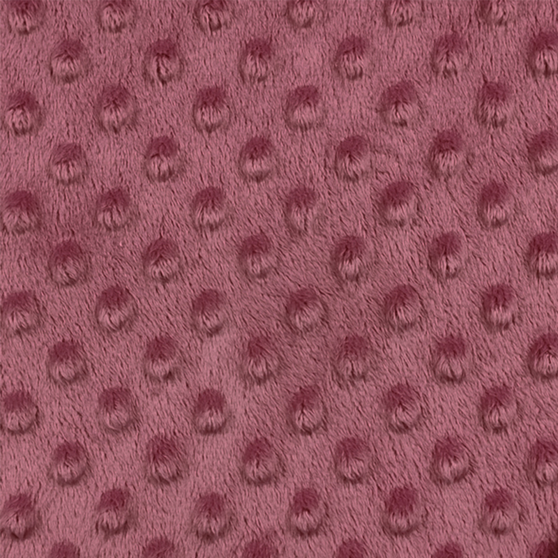 Tessuto Minky Dots Lux Rosa Antico 