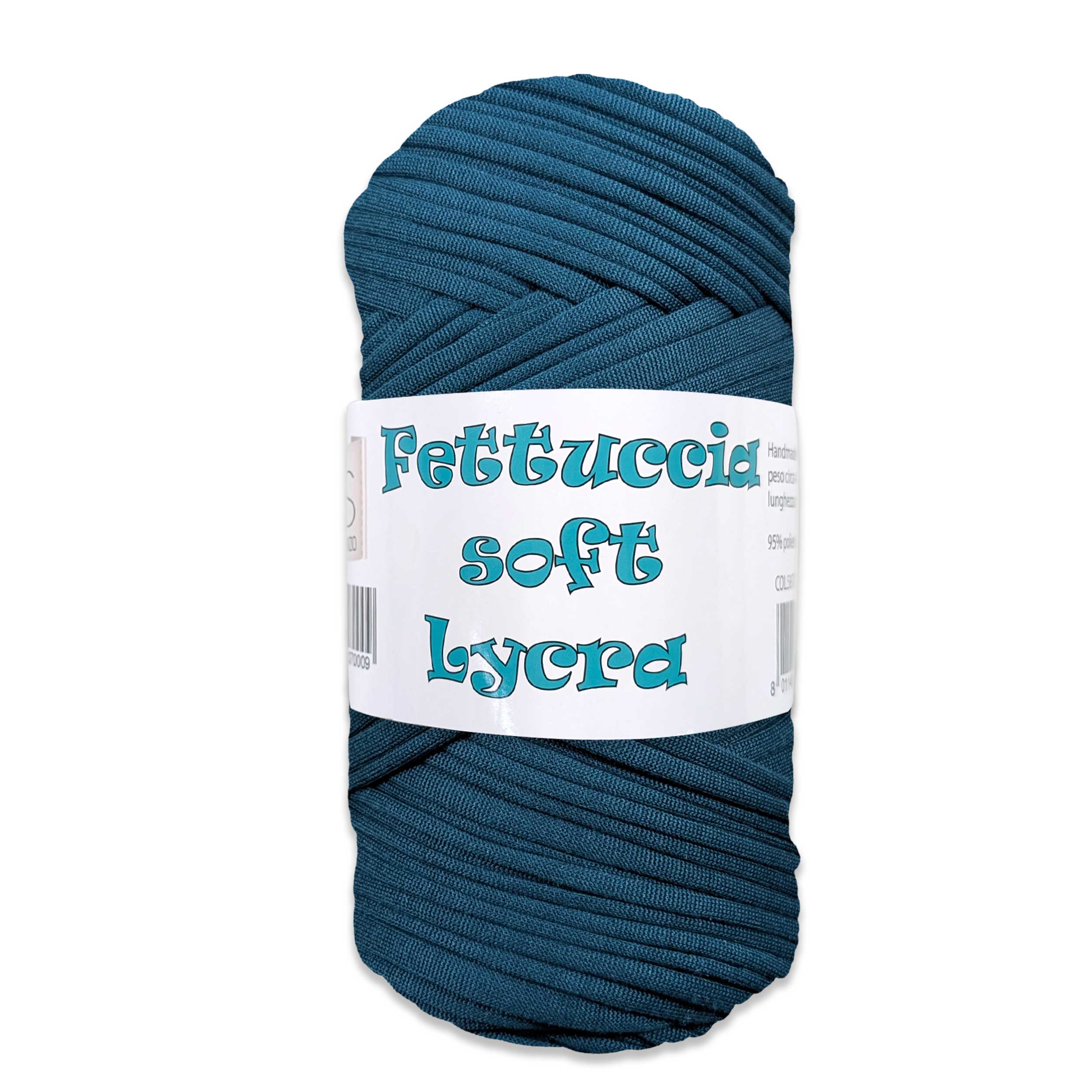 Fettuccia Soft Lycra Petrolio Handmade