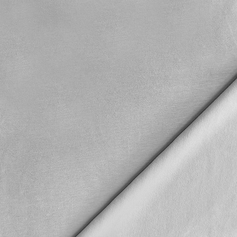 Tessuto Organico Jersey Tinta Unita  Grigio