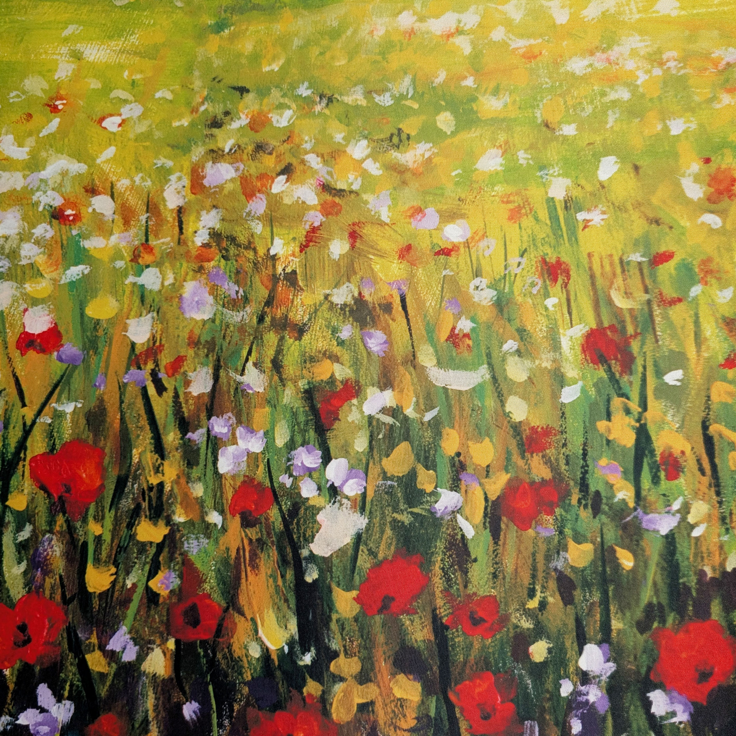 Passatoia da Cucina con Fiori di Campo Dipinti Image