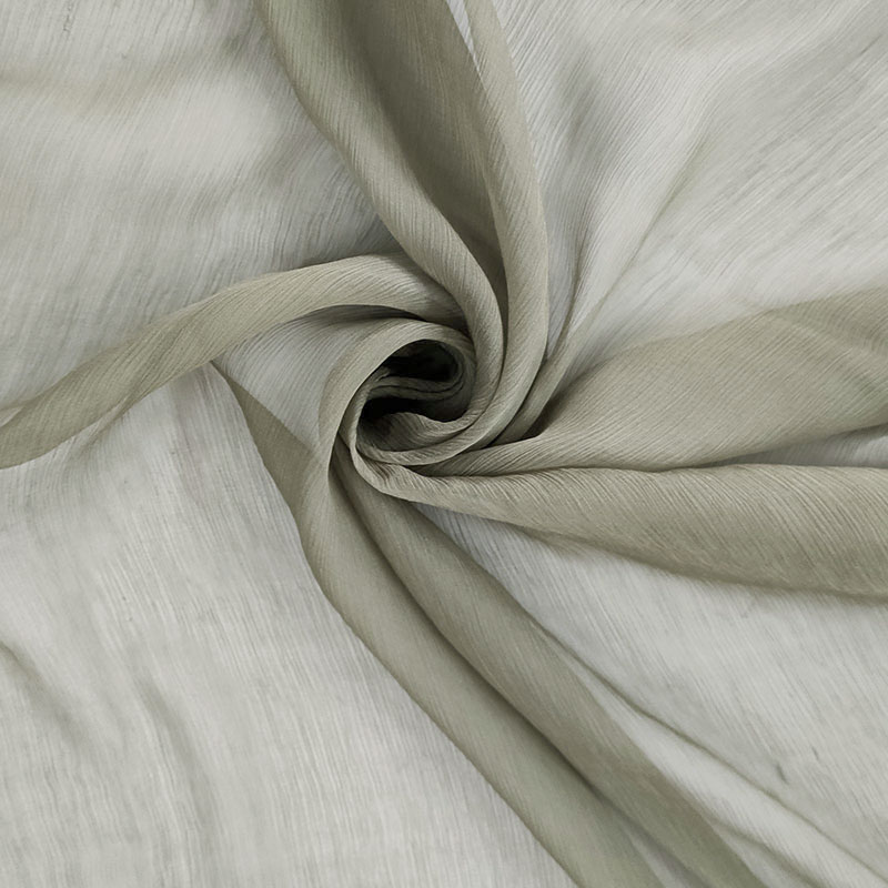 Tessuto Chiffon 100% Seta Plissè Image