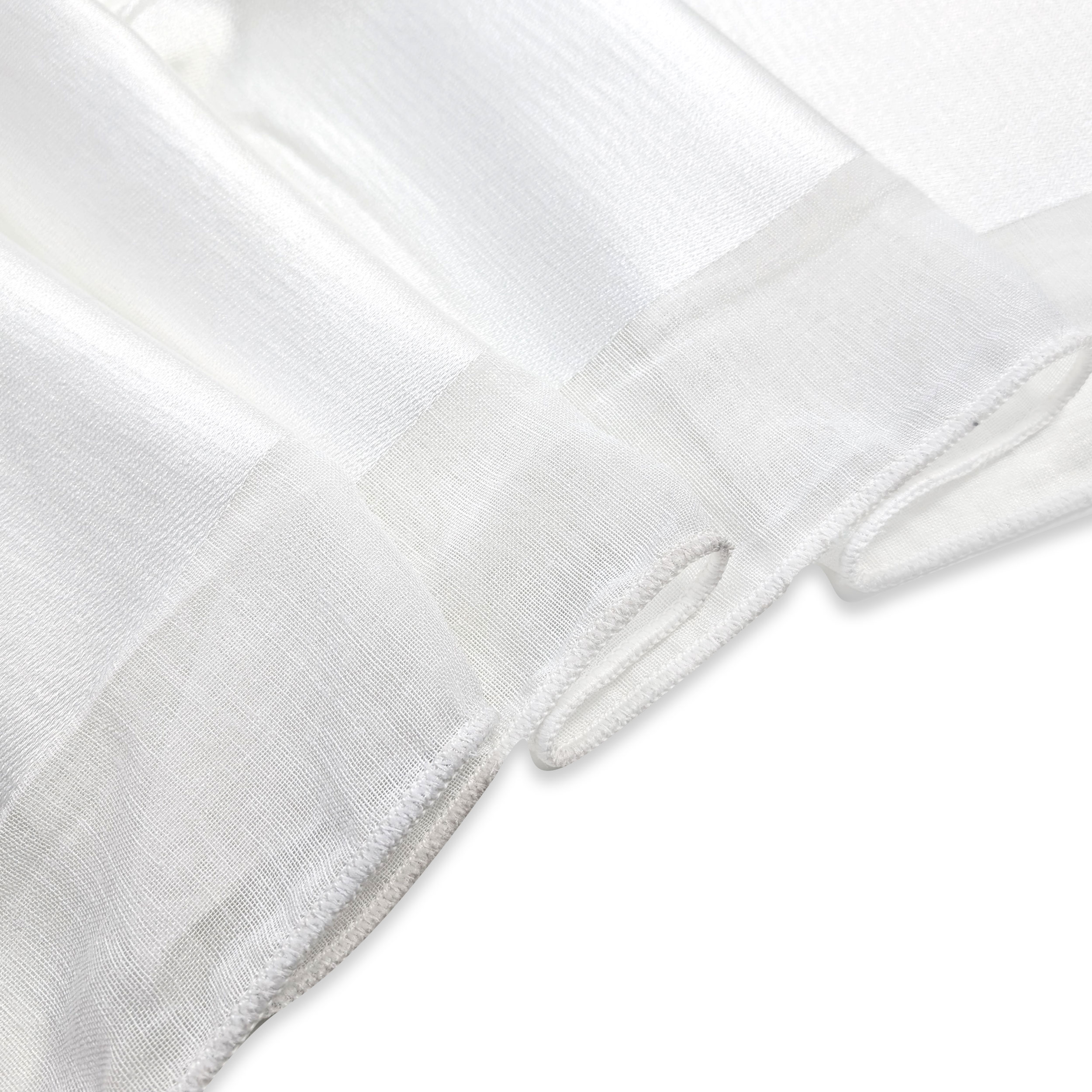 Tessuto Tenda Mille Righe Bianco Image