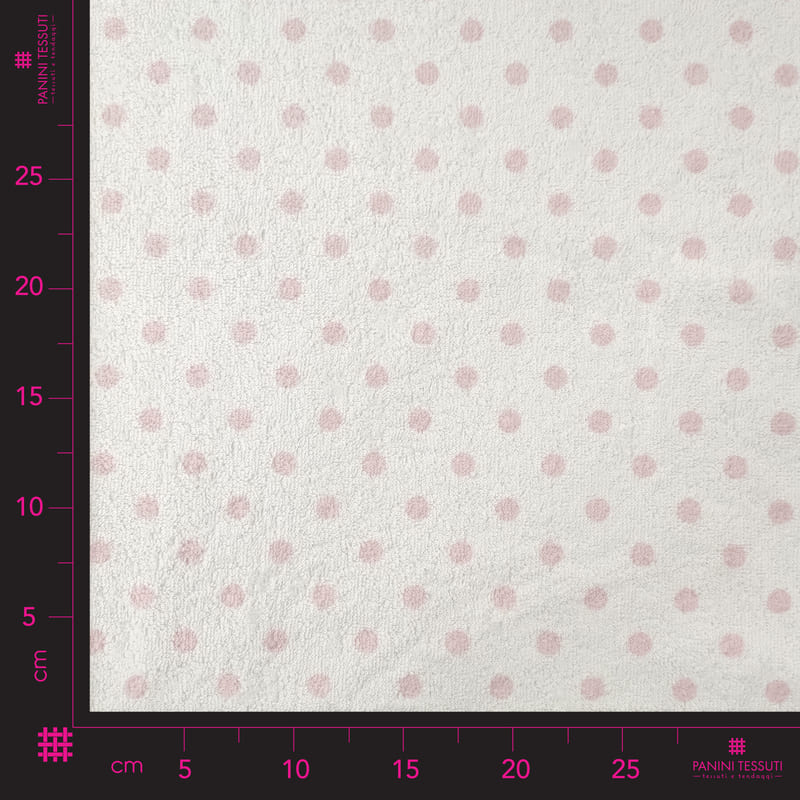 Spugna stampata pois rosa