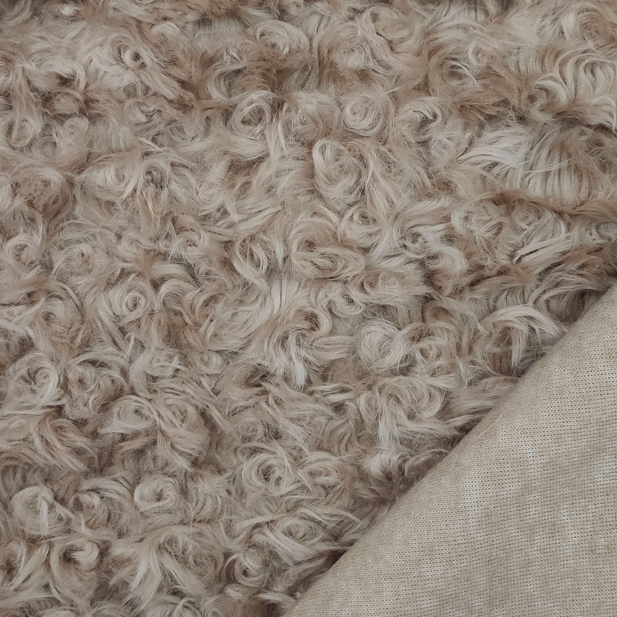 Tessuto Pelo Mosso Beige