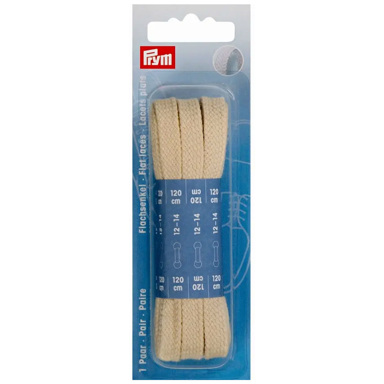 Nastro Stringa Piatta Prym 120 cm x 8 mm