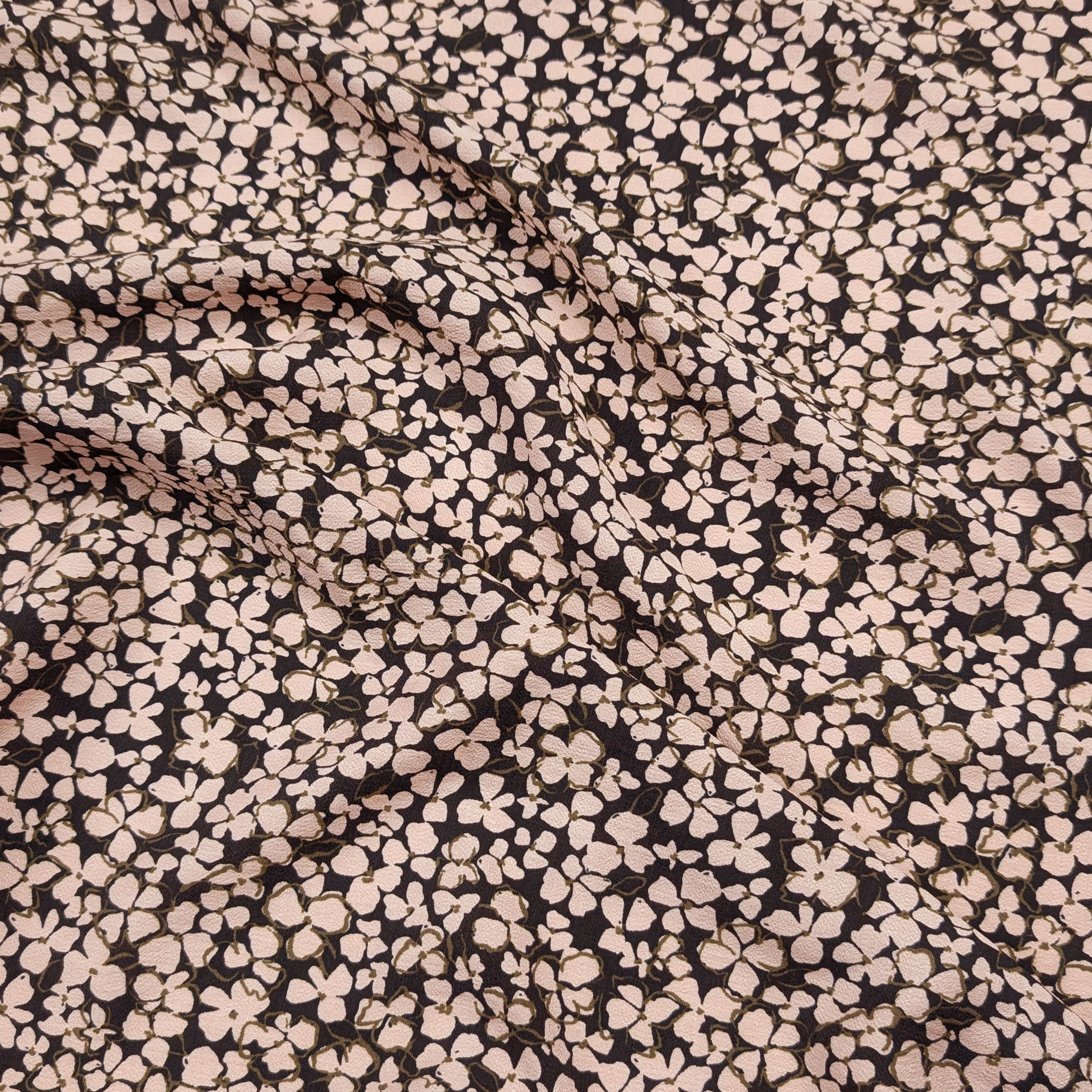 Viscosa Fiorellini Cipria Sfondo Nero Image