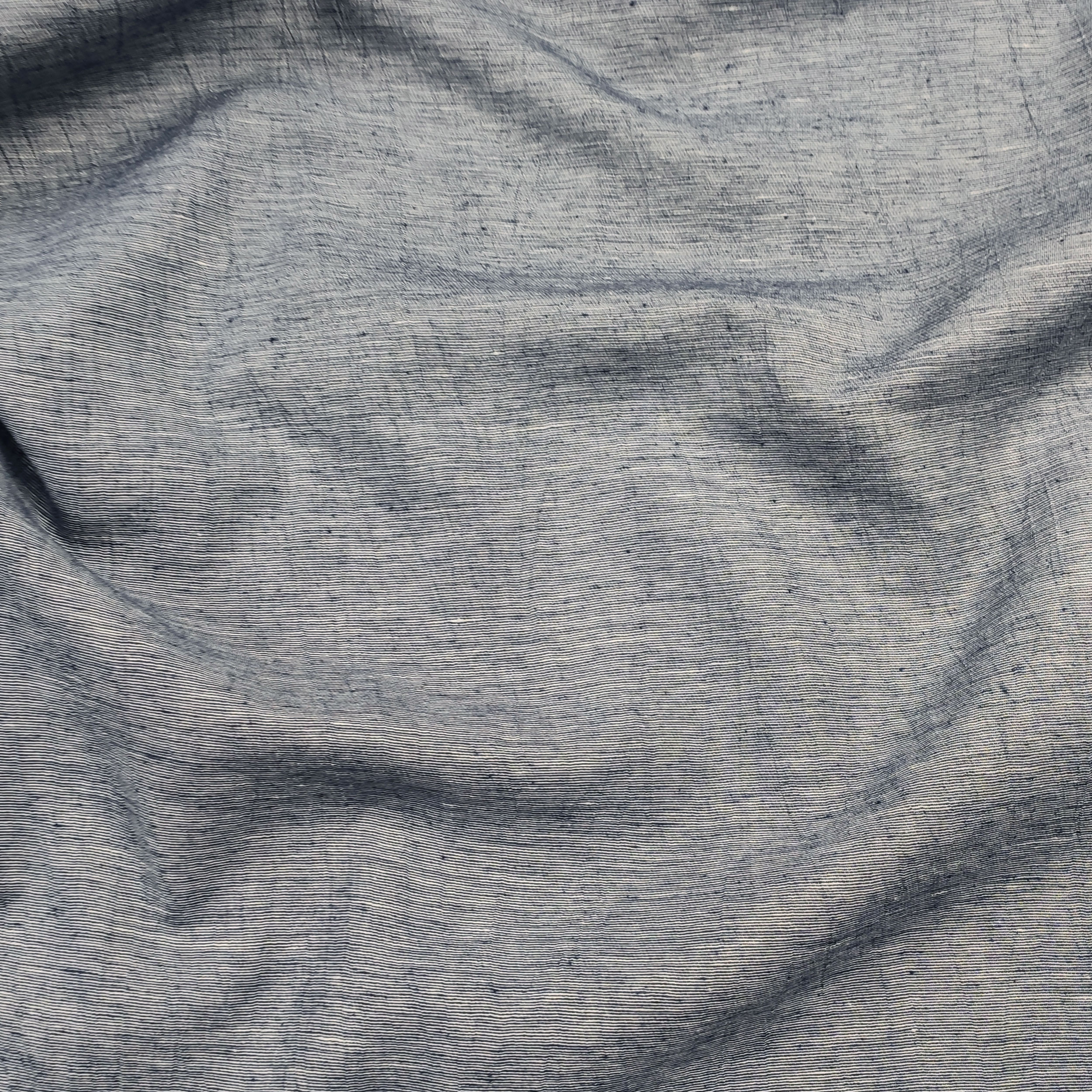 Scampolo Tessuto Cotone Blu Melange