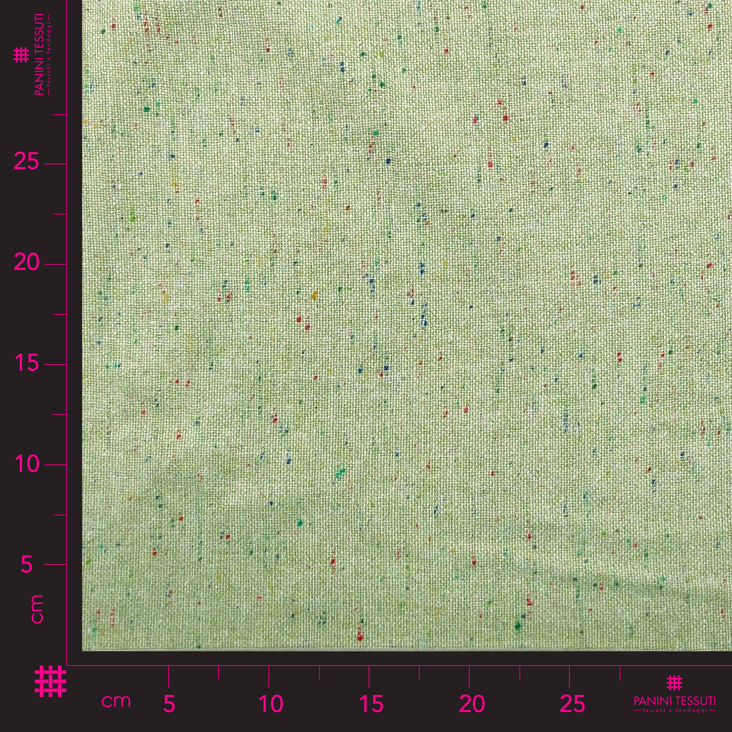 Scampolo Maglia Verdino con Pois Colorati