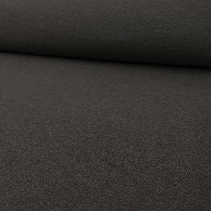 Tessuto Neoprene Bifoderato in Cotone Tortora Melange/Grigio